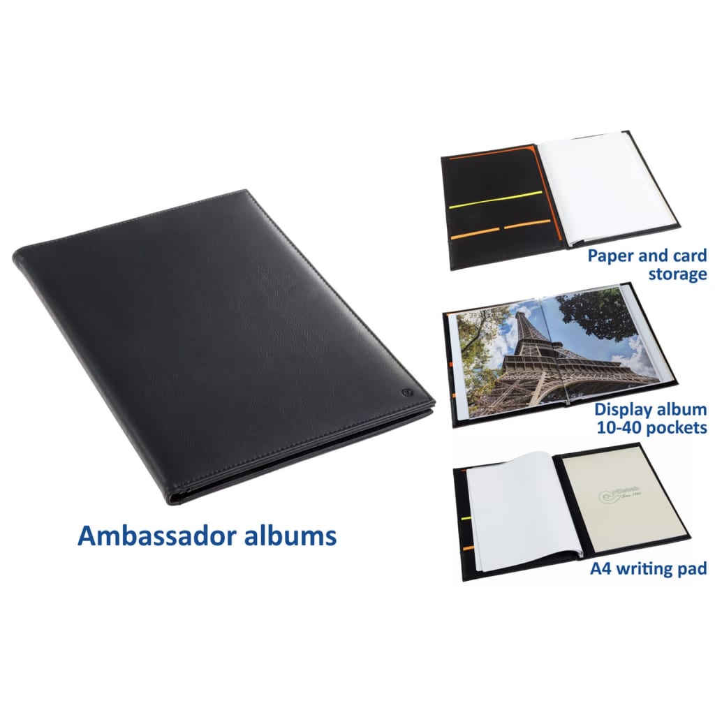 rillstab Album ofertowy Ambassador Luxe A4, 10 kieszeni, czarny