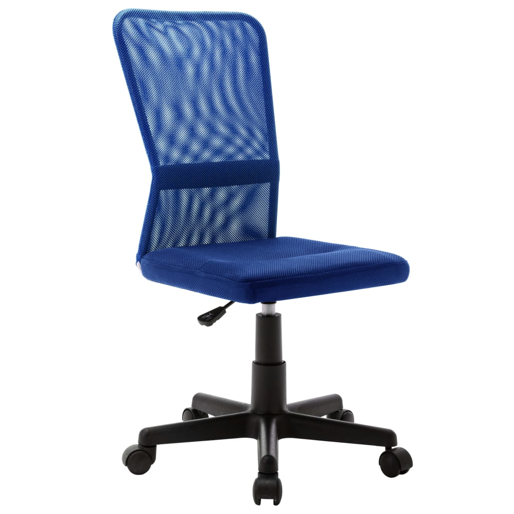 vidaXL Krzesło biurowe, niebieskie, 44x52x100 cm, z siatką