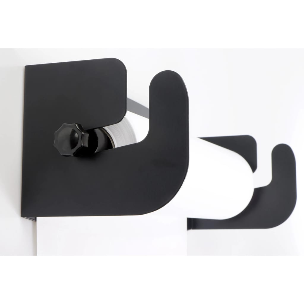 Europel Uchwyt ścienny na rolkę papieru, 46x13x15 cm, czarny