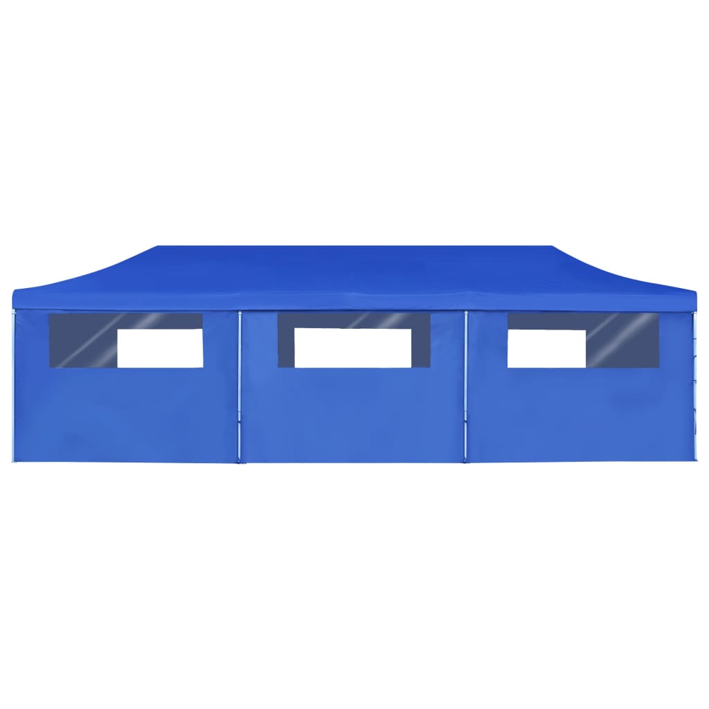 vidaXL Składany namiot z 8 ścianami bocznymi, 3 x 9 m, niebieski