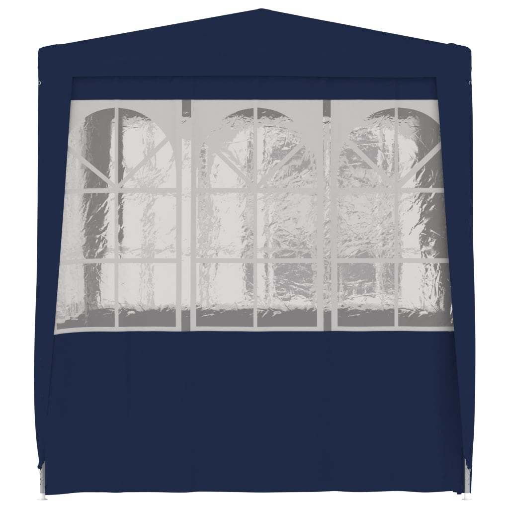 vidaXL Namiot imprezowy ze ściankami, 2,5x2,5 m, niebieski, 90 g/m²