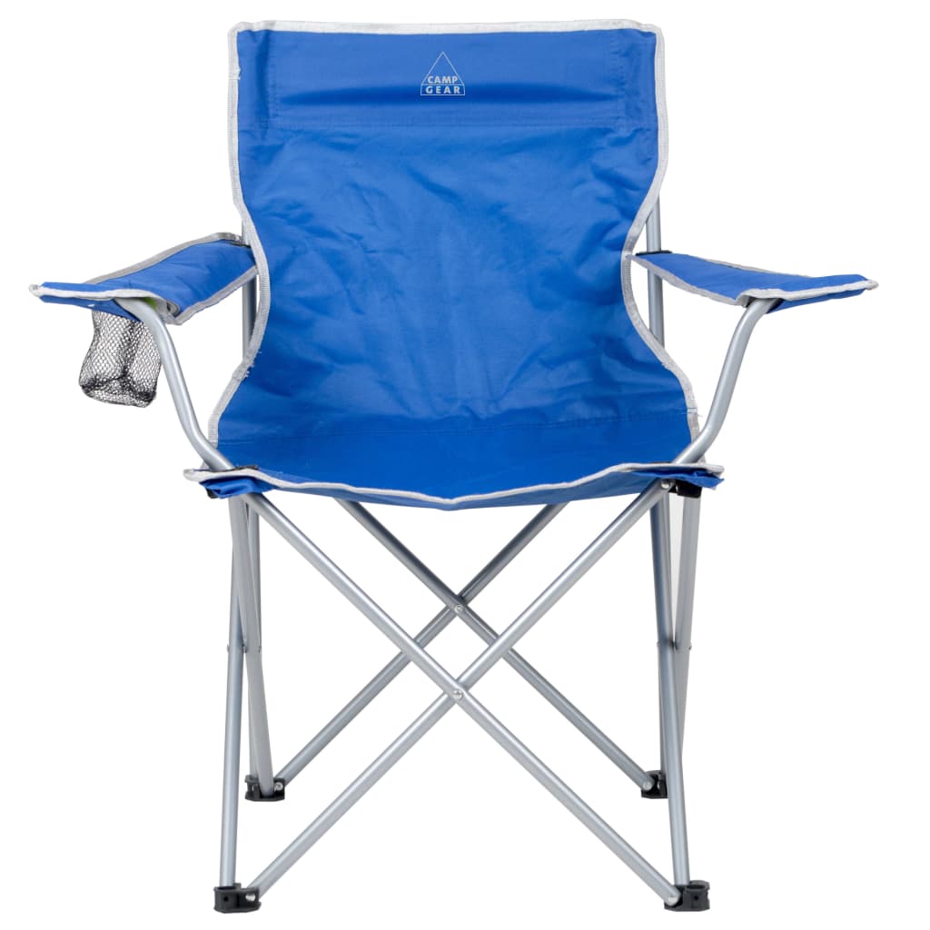 Bo-Camp Składane krzesło turystyczne, stal, niebieskie, 1267188