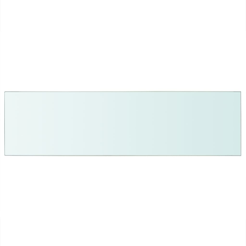 vidaXL Półka szklany, bezbarwny panel, 90x25 cm