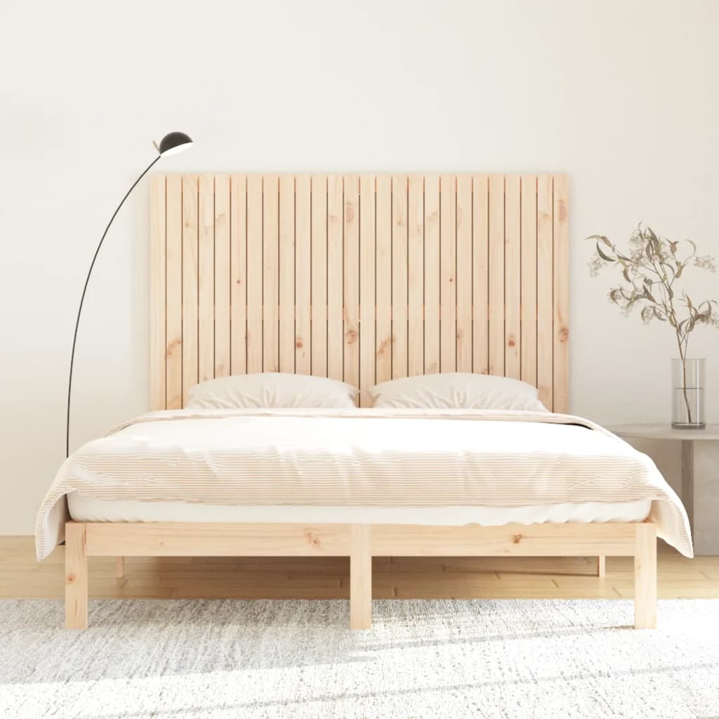 vidaXL Wezgłowie łóżka, 166x3x110 cm, lite drewno sosnowe
