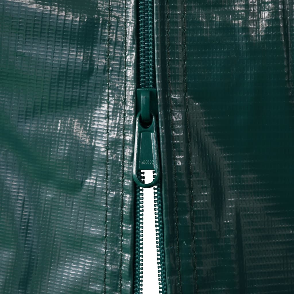 vidaXL Namiot garażowy z PVC, 2,4 x 2,4 m, zielony