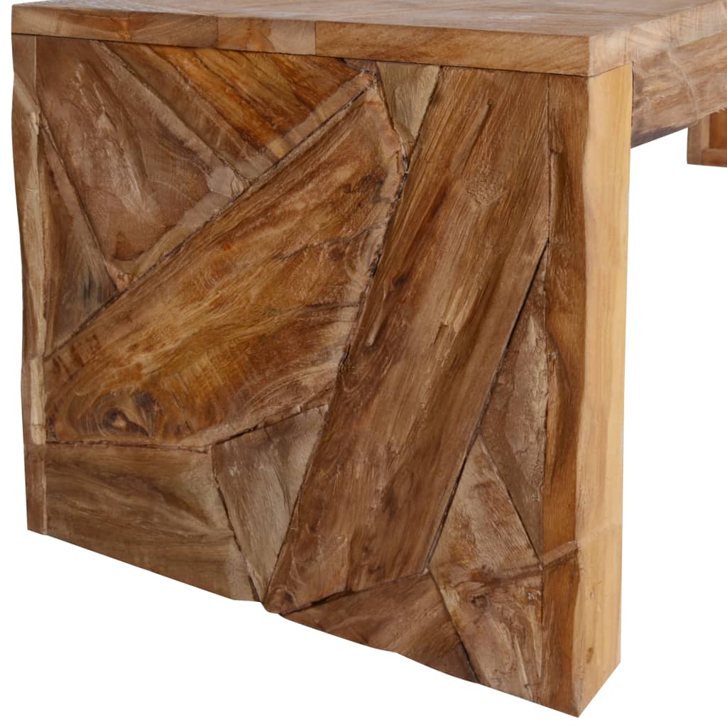 vidaXL Szafka pod telewizor, zerodowane drewno tekowe, 120x35x35 cm