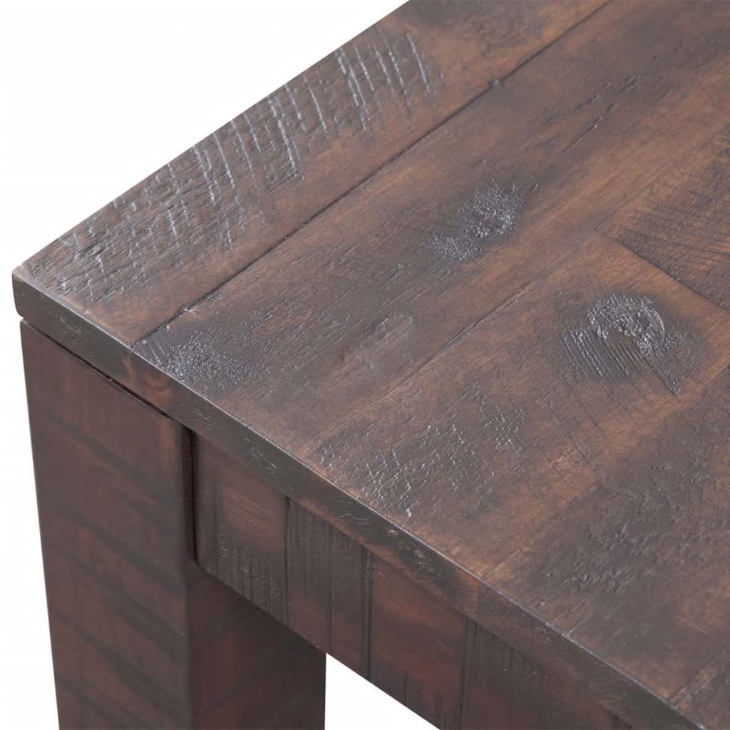 vidaXL Stolik z drewna akacjowego, opalane drewno 105x55x45cm