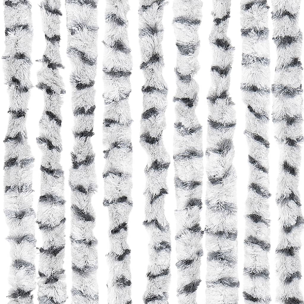 vidaXL Zasłona przeciwko owadom, jasnoszaro-ciemnoszara, 100x230 cm