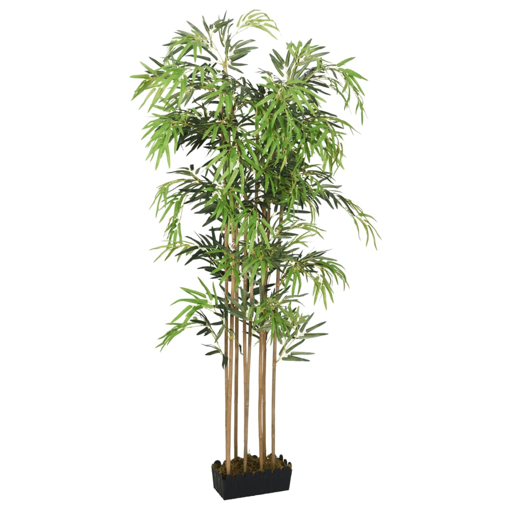 vidaXL Sztuczny bambus, 730 liści, 120 cm, zielony
