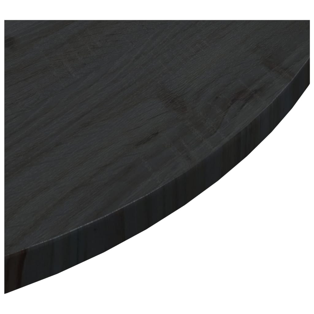 vidaXL Blat stołu, czarny, Ø90x2,5 cm, lite drewno sosnowe