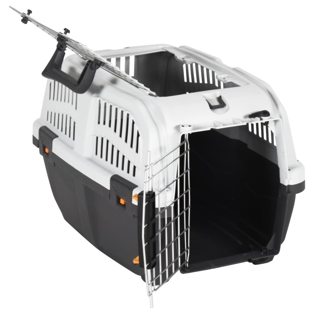 vidaXL Transporter dla zwierząt z metalowymi drzwiczkami 48x31,5x31 cm