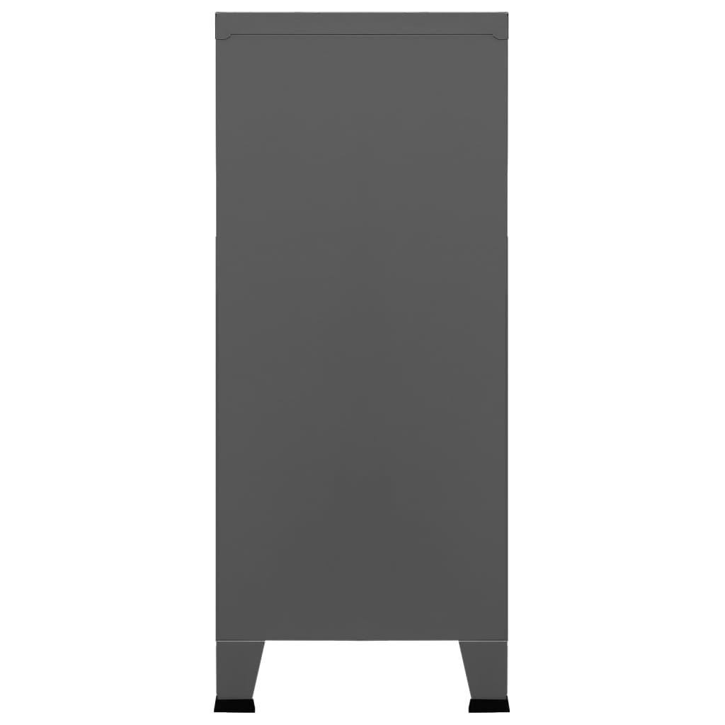 vidaXL Industrialna szafka, antracytowa, 90x40x100 cm, stalowa