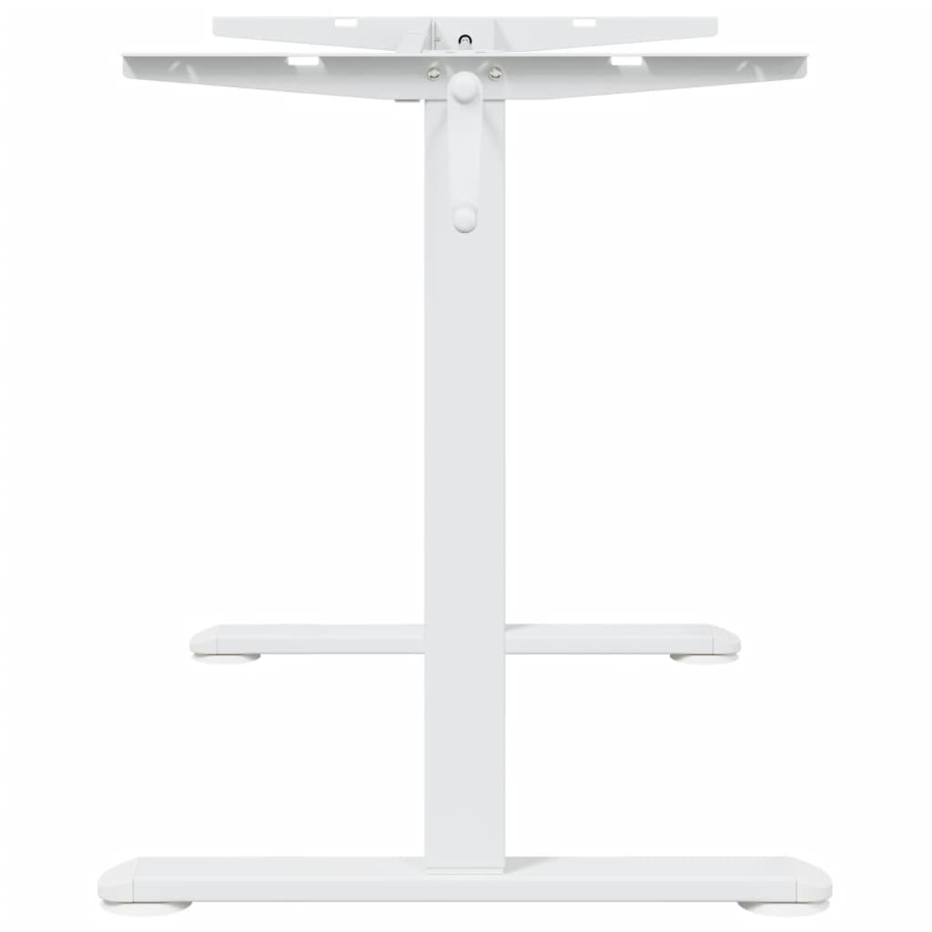 vidaXL Rama biurka do pracy na stojąco, biała, (94-135)x60x(70-114) cm