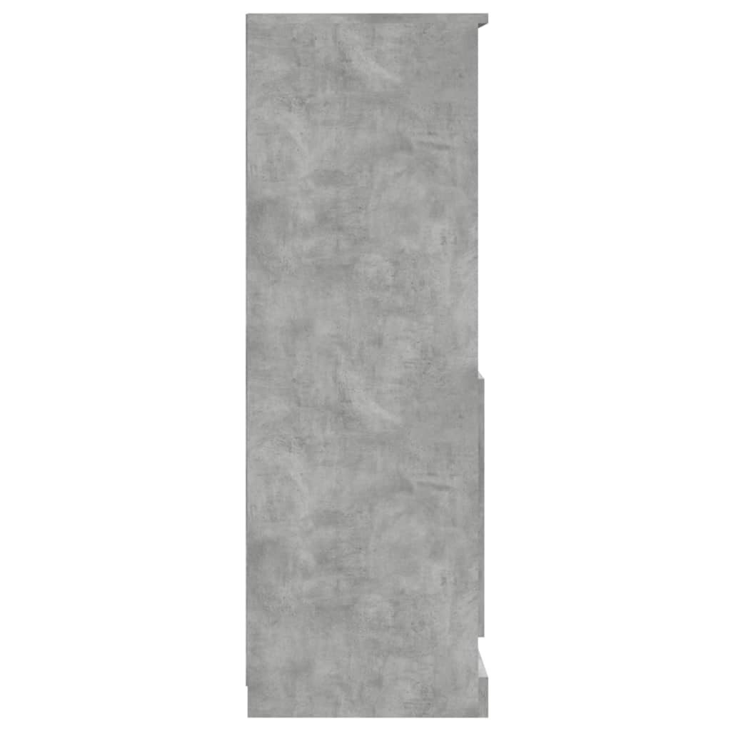 vidaXL Kredens, szarość betonu, 60x35,5x103,5 cm
