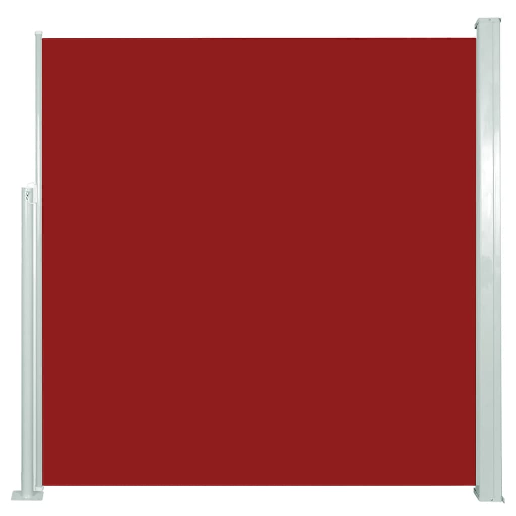 vidaXL Wysuwana markiza boczna na taras, 140 x 300 cm, czerwona