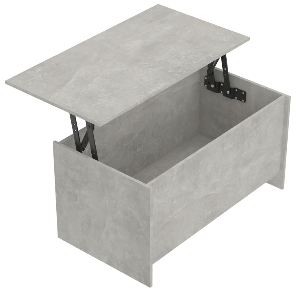 vidaXL Stolik kawowy, szarość betonu, 102x55,5x52,5 cm