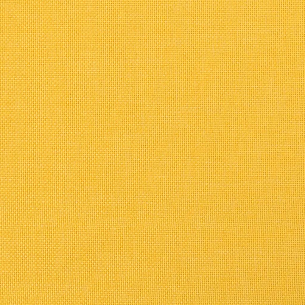 vidaXL Podnóżek, żółty, 78x56x32 cm, tapicerowany tkaniną
