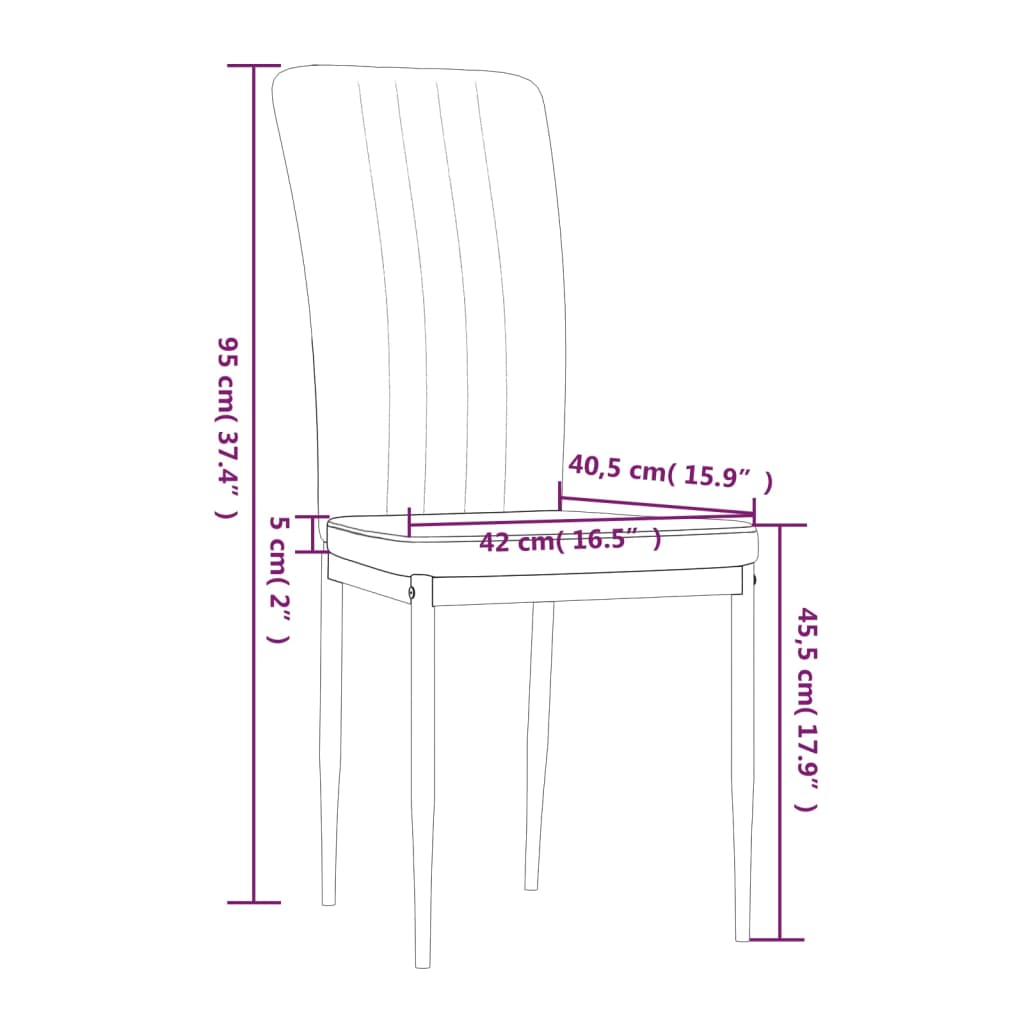 vidaXL Krzesła stołowe, 2 szt., musztardowe, obite aksamitem