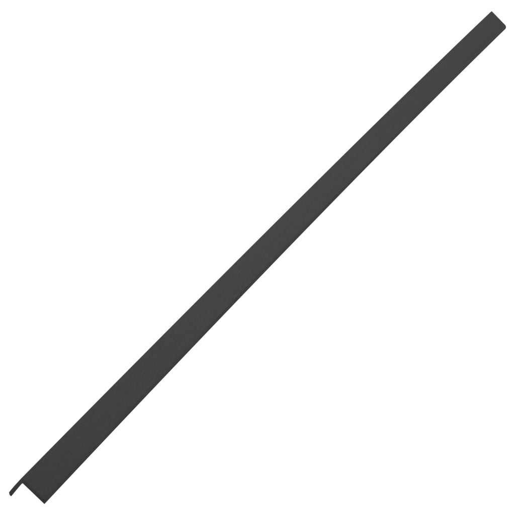 vidaXL Tarasowe listwy kątowe, 5 szt., WPC, 170 cm, czarne