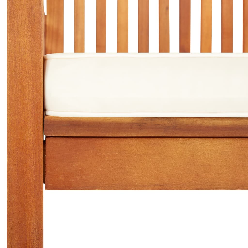 vidaXL Krzesła ogrodowe z poduszkami, 2 szt., lite drewno akacjowe