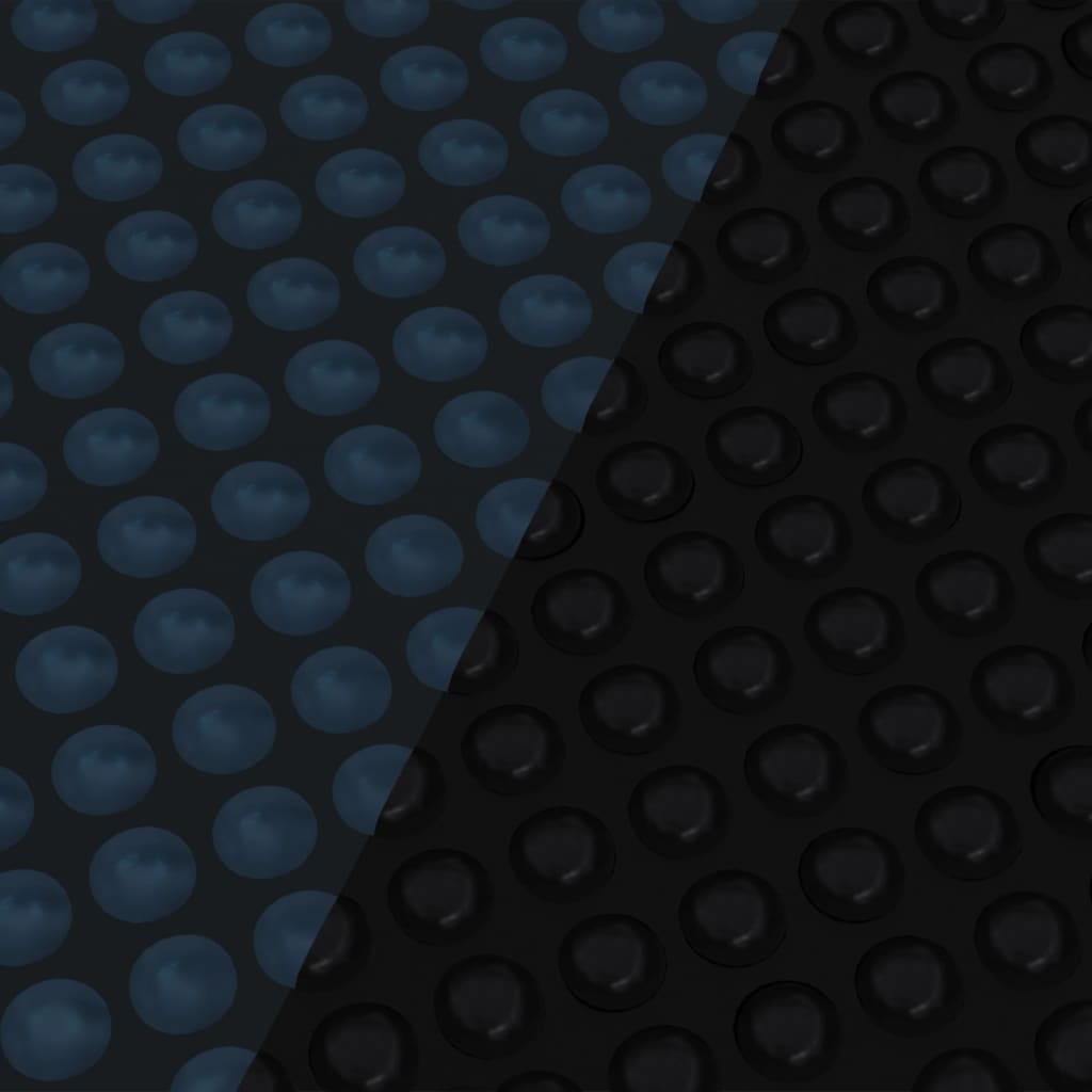 vidaXL Pływająca folia solarna z PE na basen, 455 cm, czarno-niebieska
