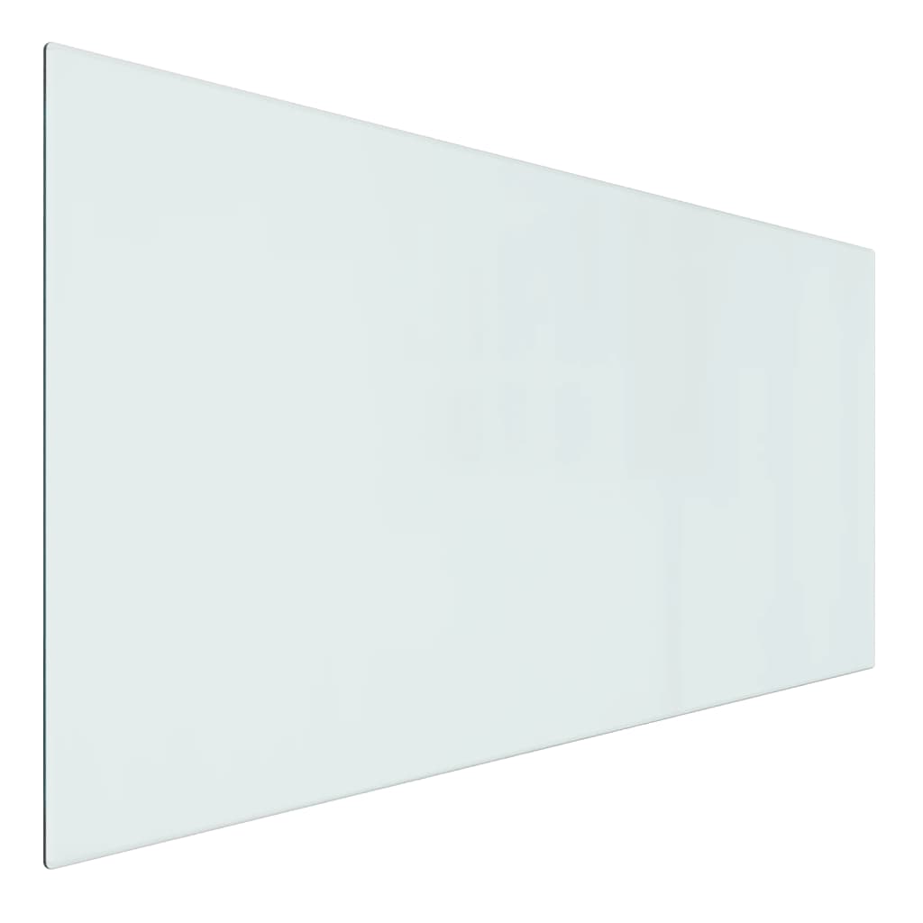 vidaXL Panel kominkowy, szklany, prostokątny, 100x50 cm