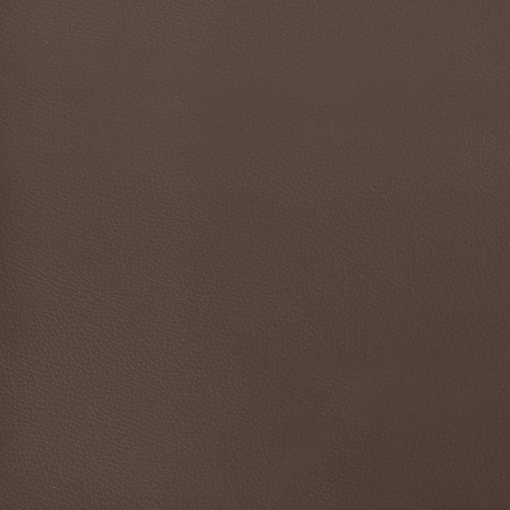vidaXL Materac kieszeniowy, brązowy, 140x200x20 cm, sztuczna skóra