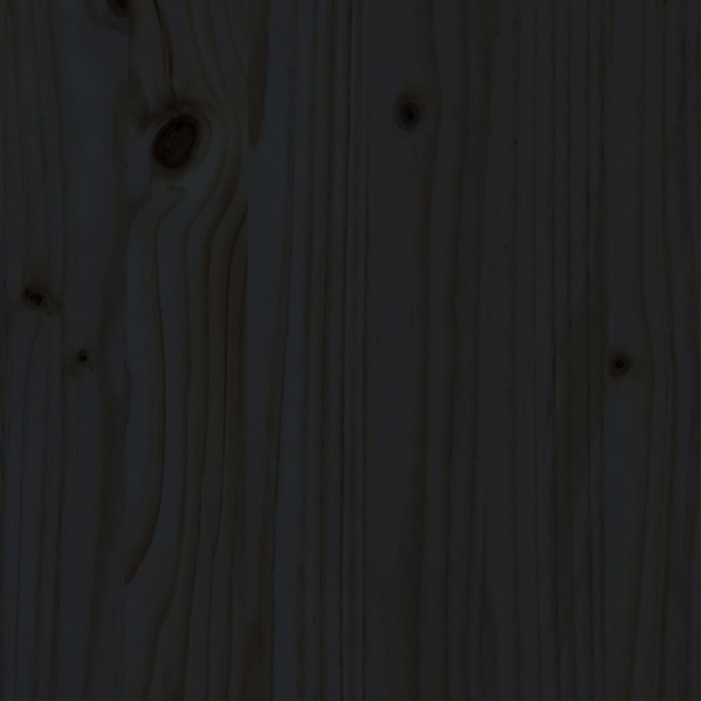 vidaXL Rama łóżka, czarna, lite drewno, 140x200 cm