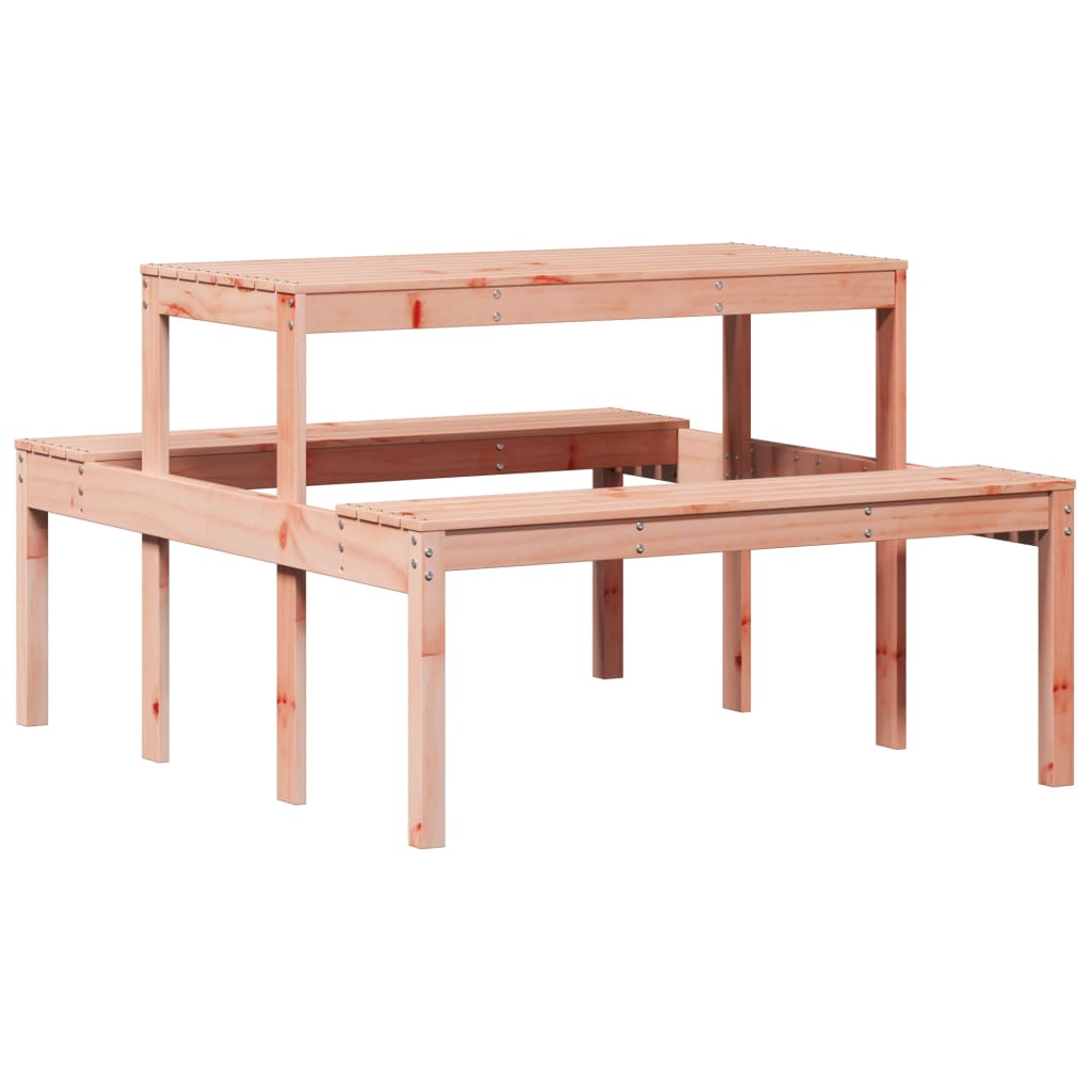 vidaXL Stół piknikowy, 110x134x75 cm, lite drewno daglezjowe
