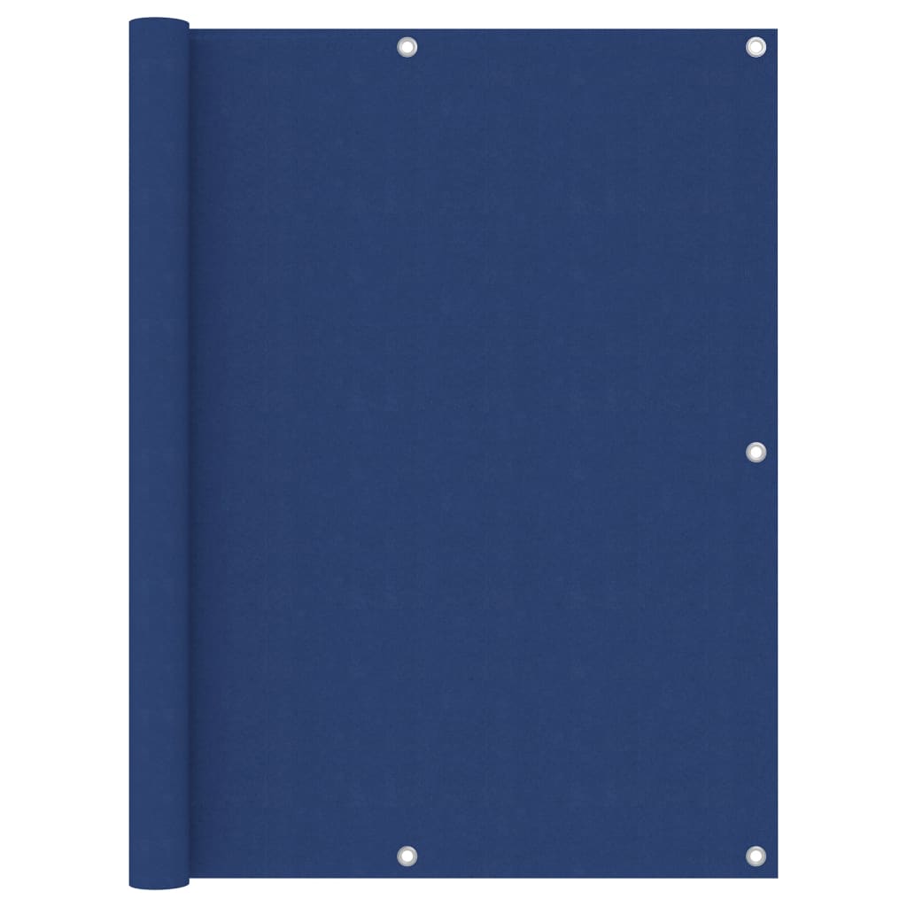 vidaXL Parawan balkonowy, niebieski, 120x400 cm, tkanina Oxford