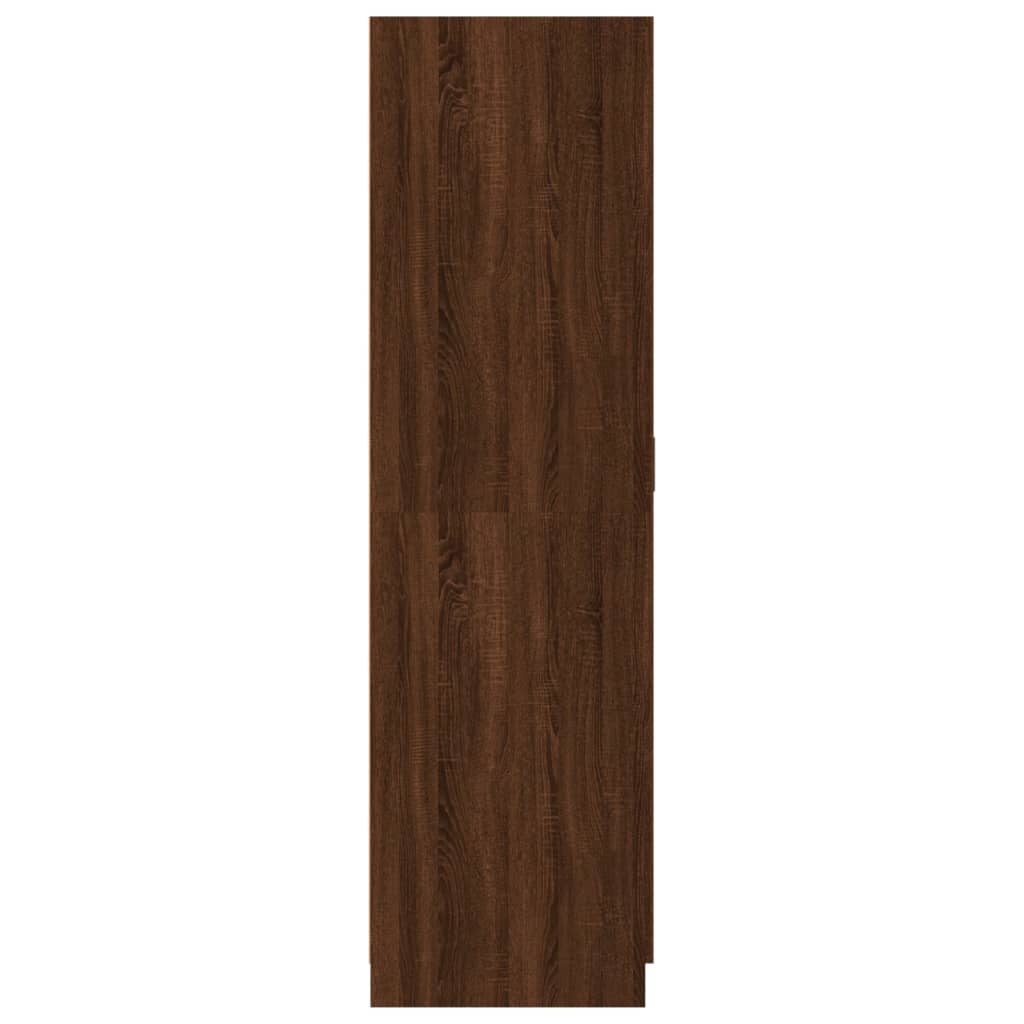 vidaXL Szafa, brązowy dąb, 80x52x180 cm, materiał drewnopochodny