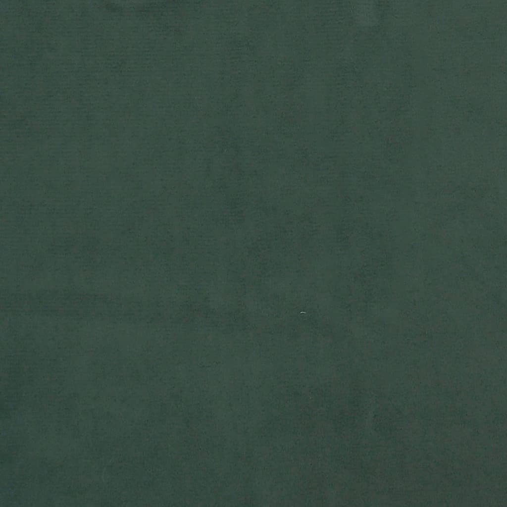vidaXL Zagłówek uszak, ciemnozielony, 83x16x118/128 cm, aksamit