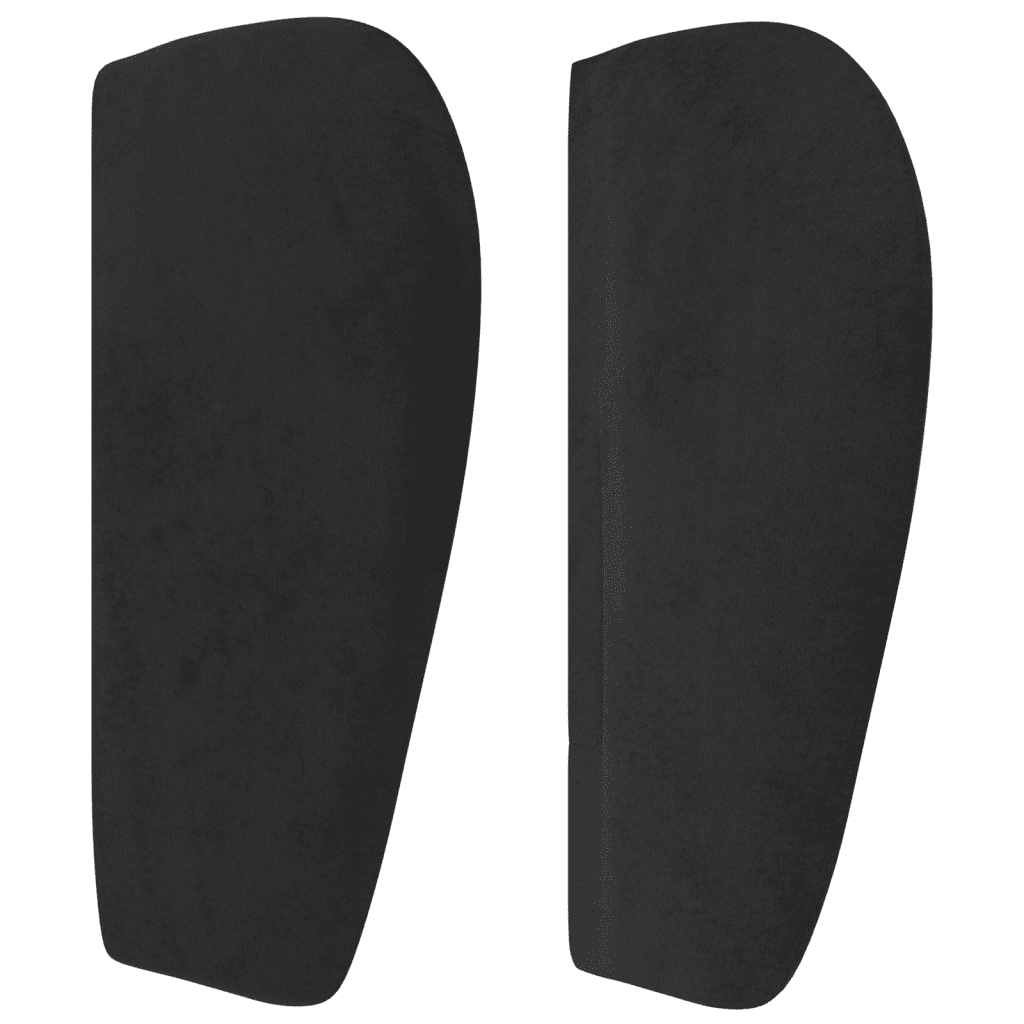 vidaXL Łóżko kontynentalne z materacem, czarne, aksamit, 140x190 cm