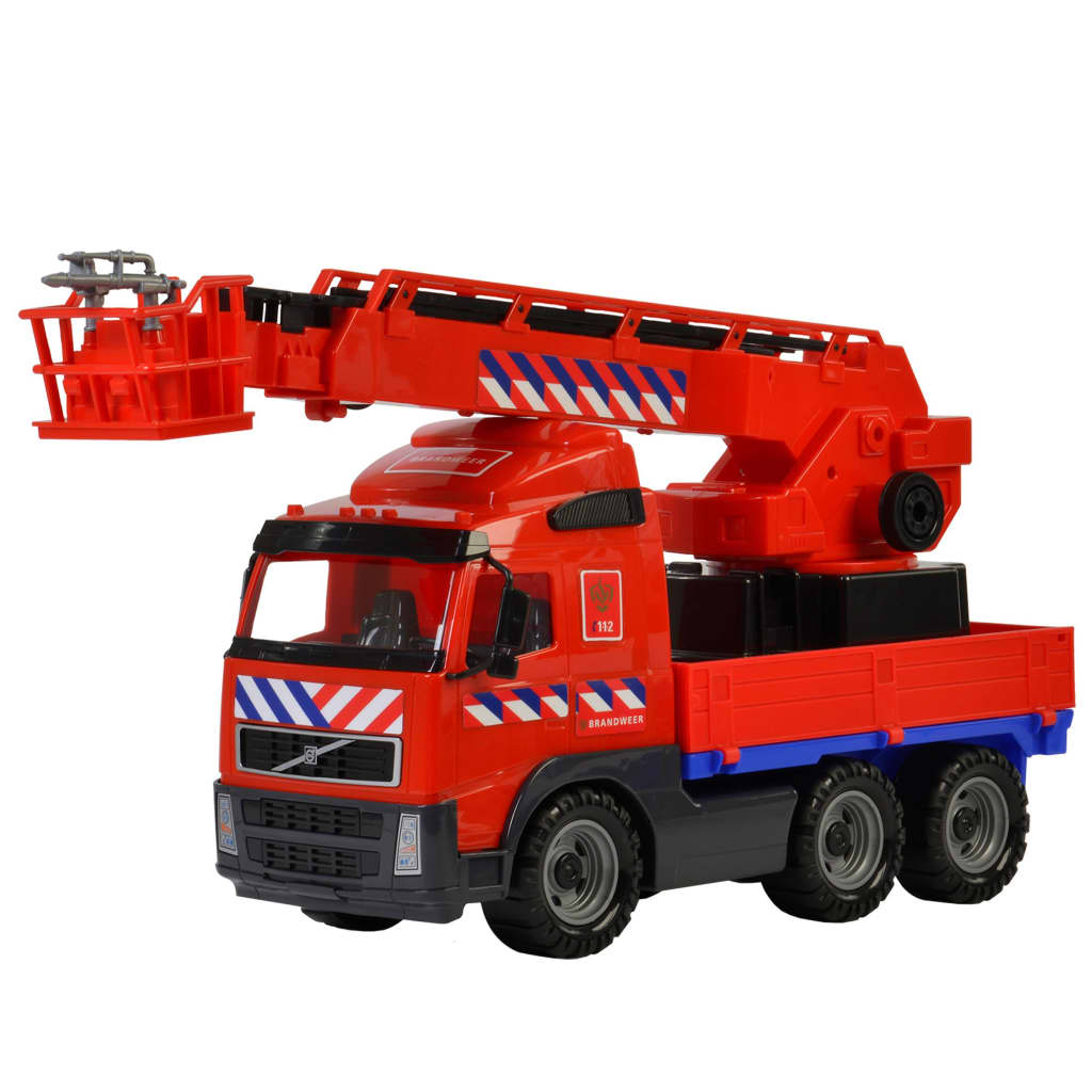 Polesie Zabawkowy wóz strażacki Volvo, czerwony