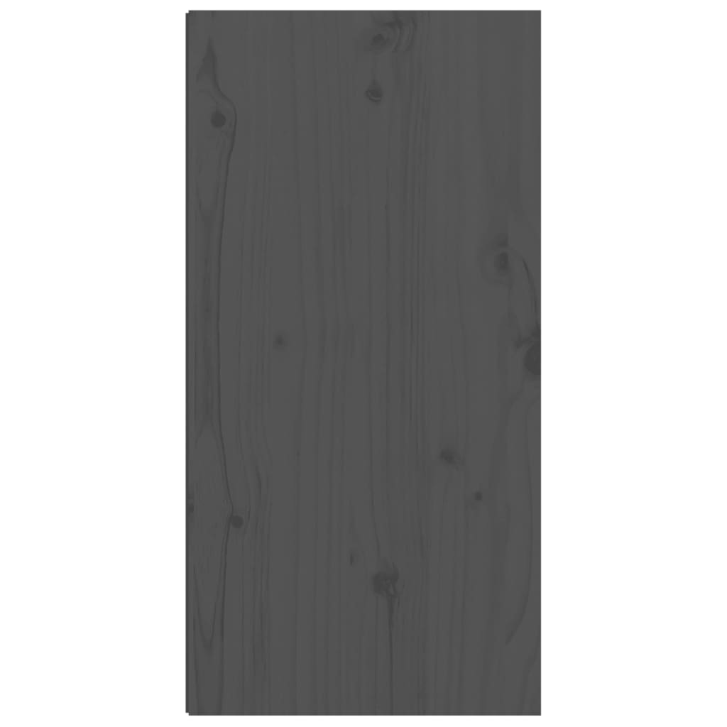 vidaXL Szafki ścienne, 2 szt., szare, 30x30x60 cm, lite drewno sosnowe