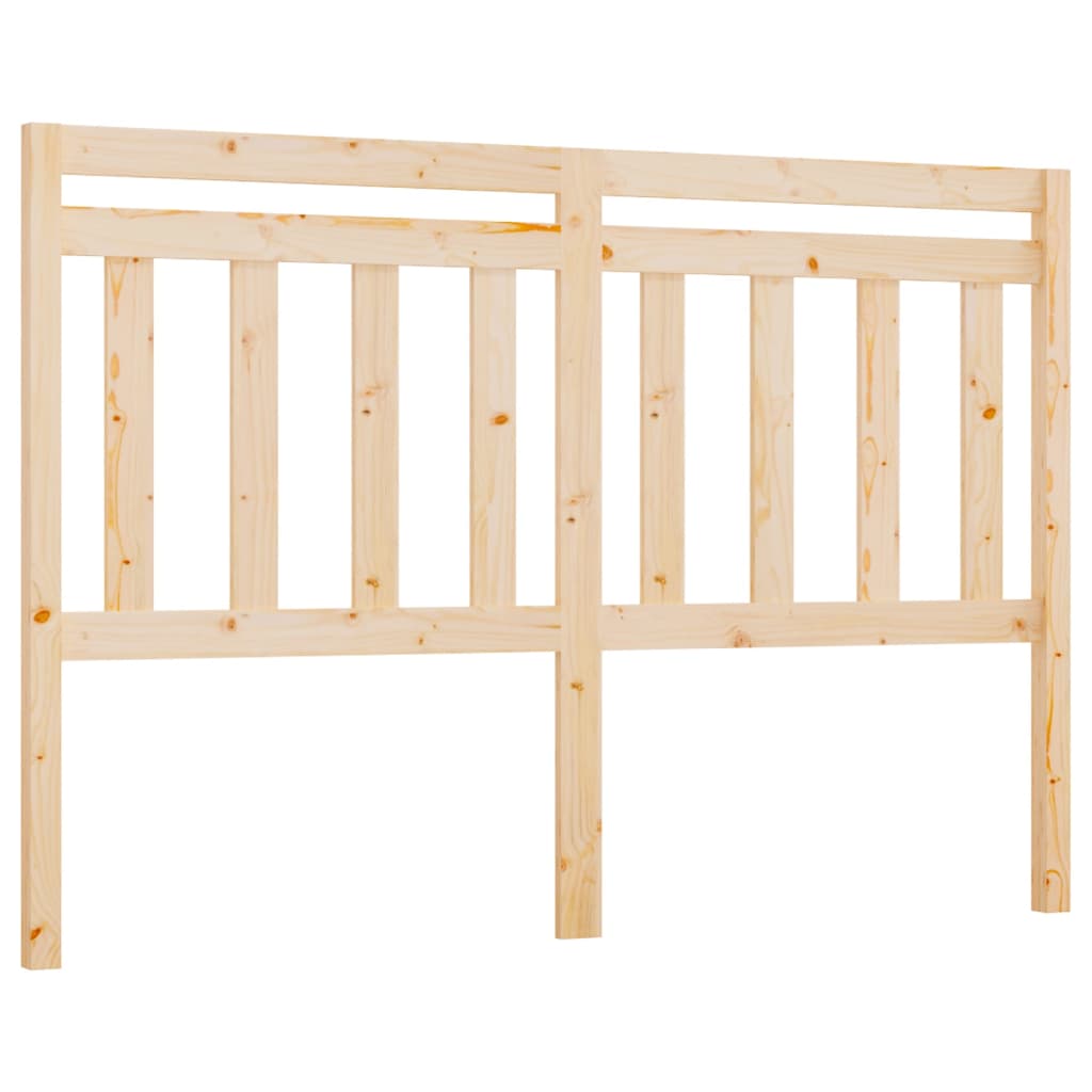 vidaXL Wezgłowie łóżka, 126x4x100 cm, lite drewno sosnowe