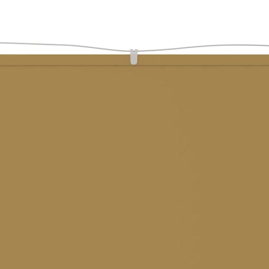 vidaXL Markiza pionowa, beżowa, 100x1200 cm, tkanina Oxford
