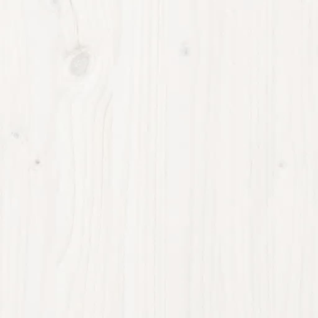 vidaXL Szafka pod telewizor, biała, 60x35x35 cm, lite drewno sosnowe