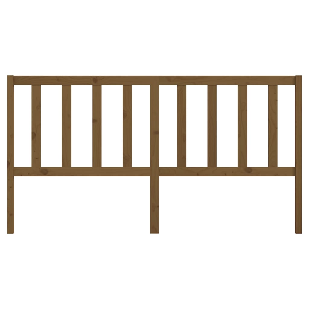vidaXL Wezgłowie łóżka, miodowy brąz, 186x4x100cm, lite drewno sosnowe