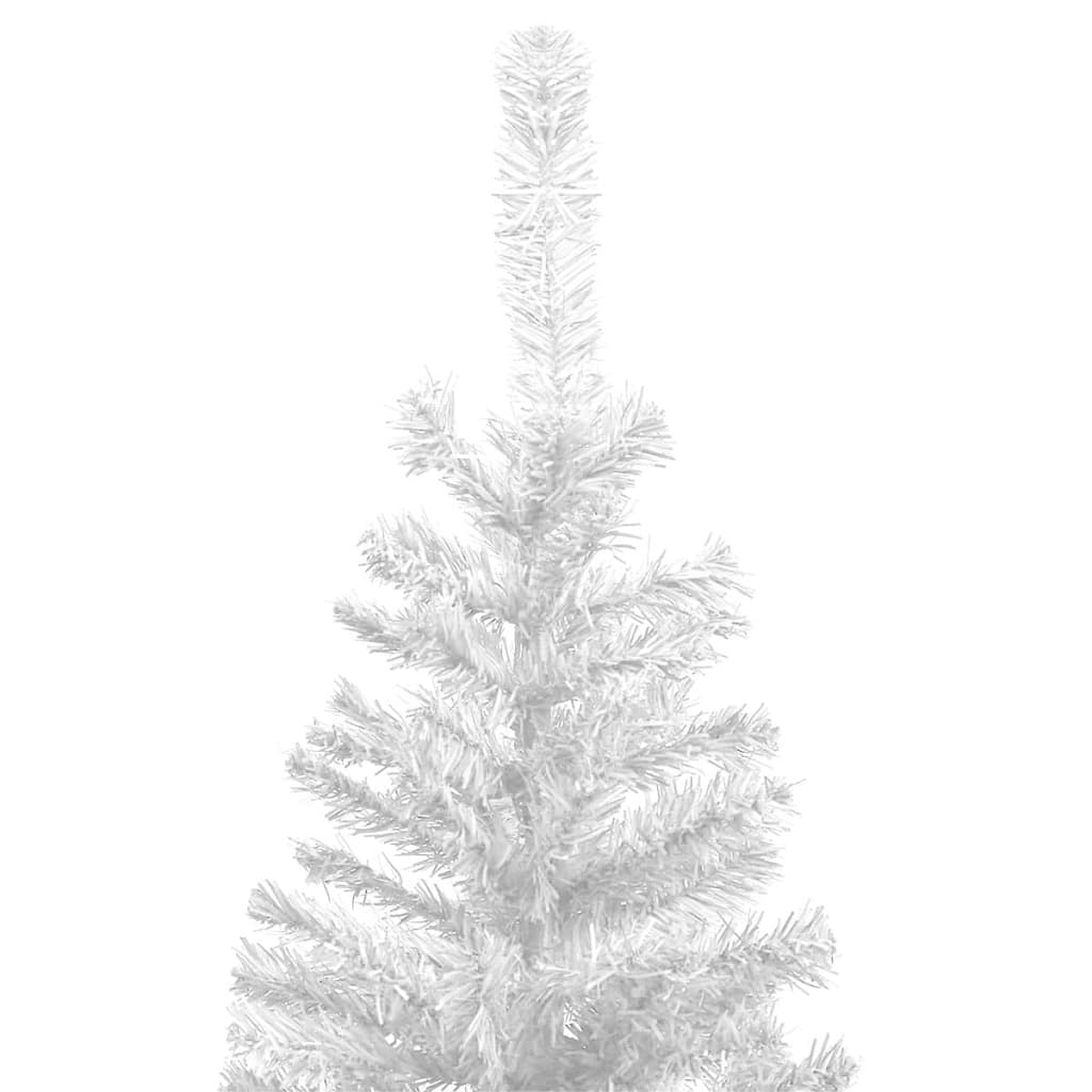 vidaXL Sztuczna choinka z lampkami, L, 240 cm, biała