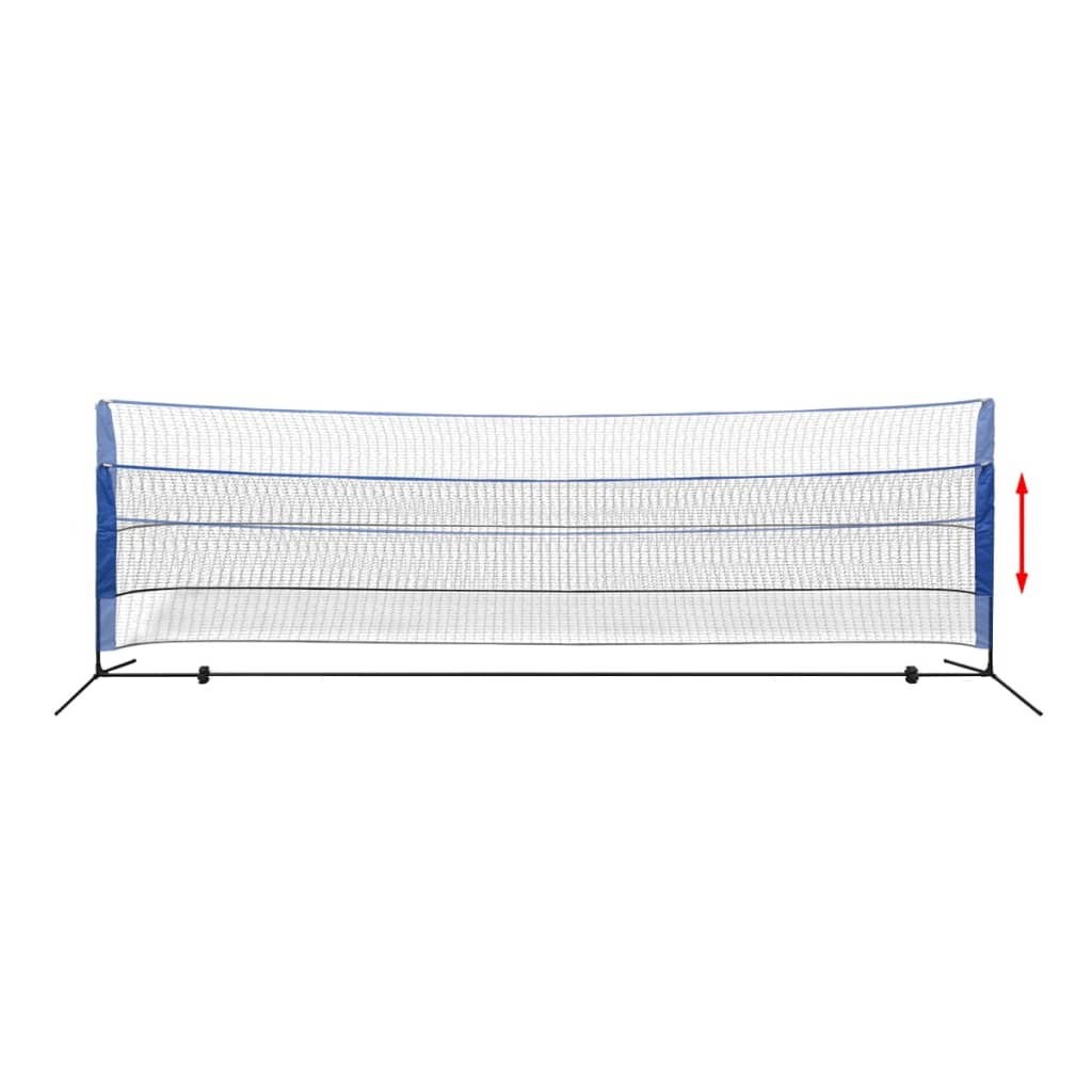 vidaXL Siatka do badmintona, lotki, 500x155 cm
