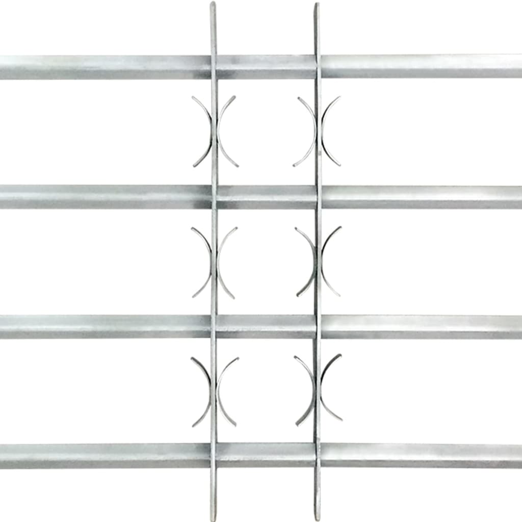 vidaXL Krata na okno z regulacją, 4 pręty, 700-1050 mm