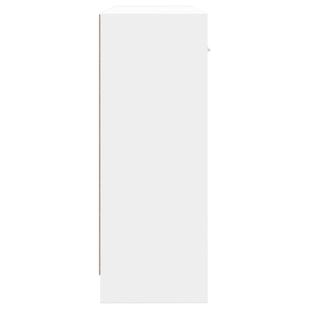 vidaXL Szafka, biała, 91x28x75 cm, materiał drewnopochodny