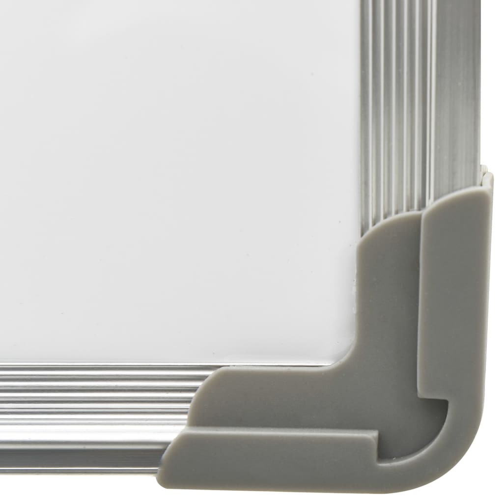 vidaXL Magnetyczna tablica suchościeralna, biała, 90x60 cm, stalowa