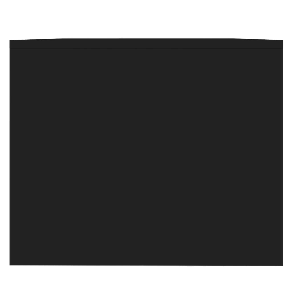 vidaXL Stolik kawowy, czarny, 90x50x41,5 cm, płyta wiórowa