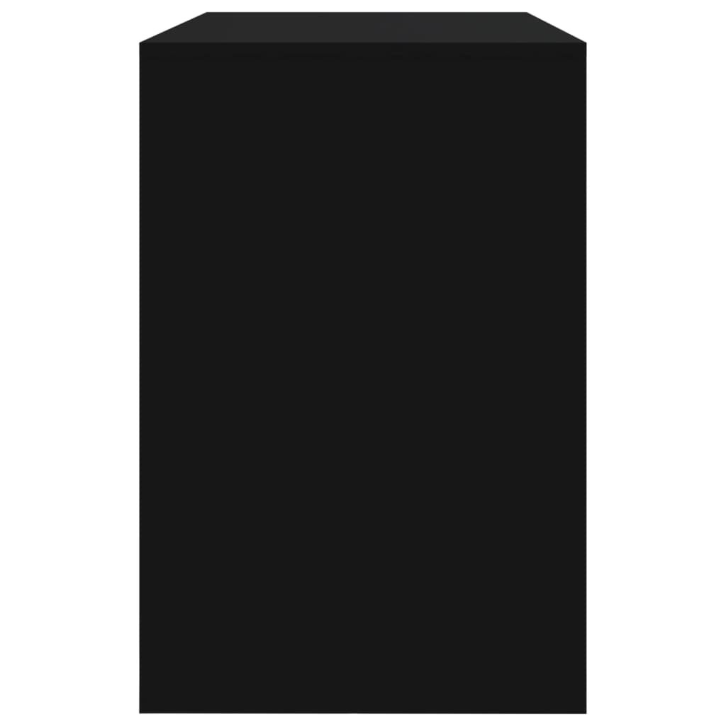 vidaXL 3-częściowy zestaw mebli jadalnianych, czarny, płyta wiórowa