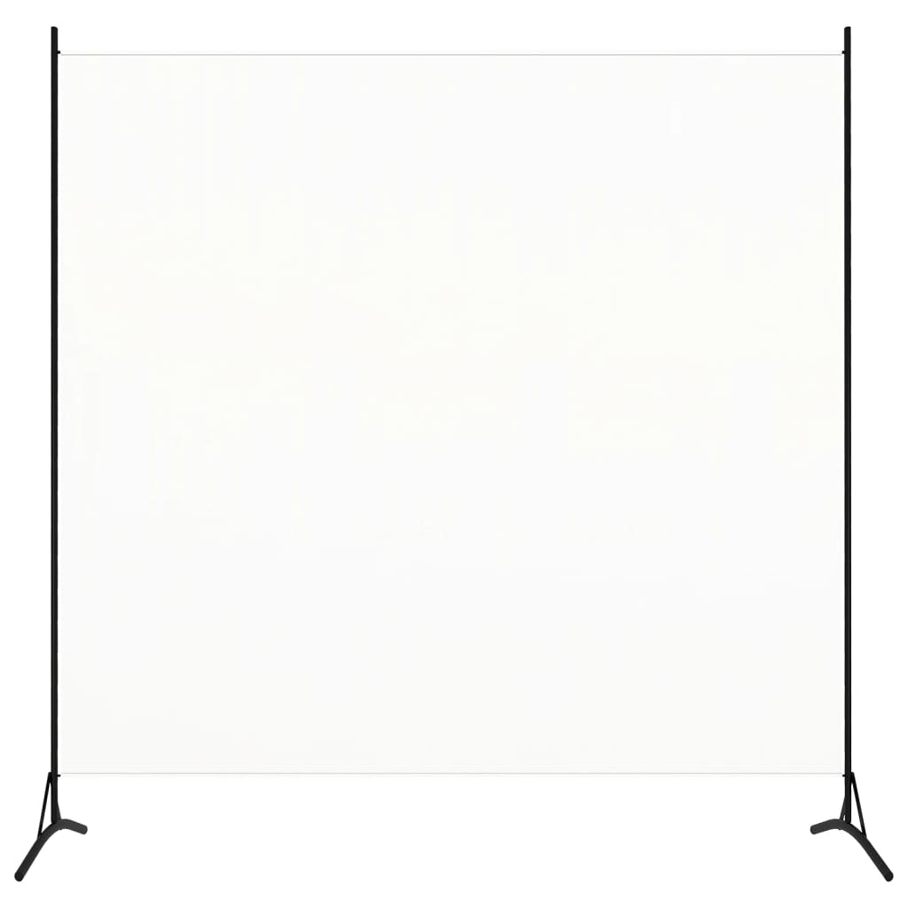 vidaXL Parawan pokojowy, biały, 175 x 180 cm, tkanina