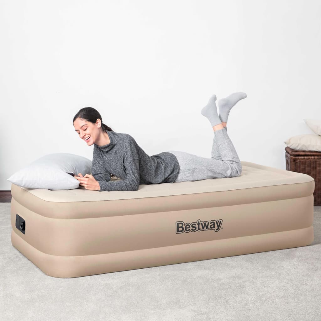 Bestway Dmuchane łóżko Fortech typu Twin z wbudowaną pompką AC