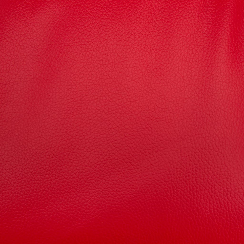 vidaXL Rozkładany fotel z podnóżkiem, czerwony, sztuczna skóra