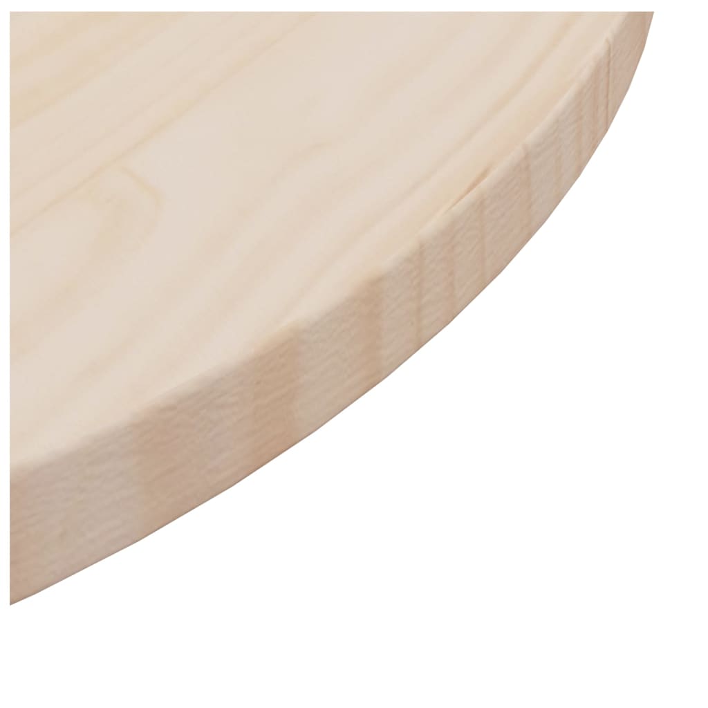 vidaXL Blat stołu, Ø60x2,5 cm, lite drewno sosnowe